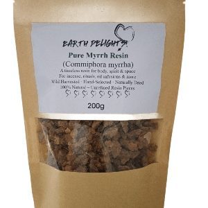 Eco packaging containing 200g of myrrh.