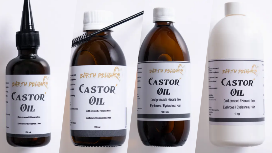 castor oil nourishes the scalp and strengthens hair