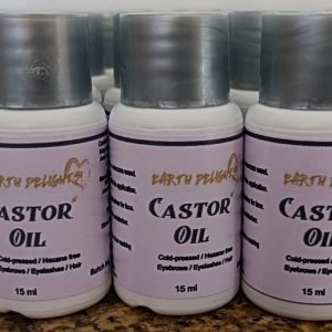 Round 15ml HDPE White Bottle with Black Screw Cap