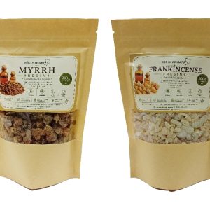 Front view of our frankincense and myrrh combo